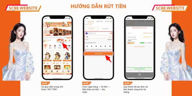 Chi tiết các bước hướng dẫn rút tiền SC88 cho người chơi mới